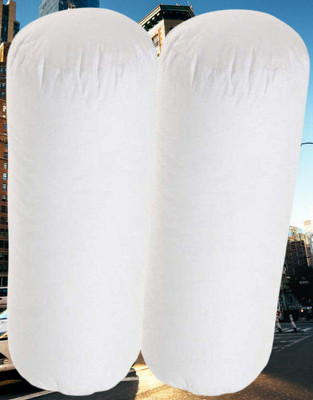 KIXTA Microfibre Bolster Pack of 2 Solid(White)