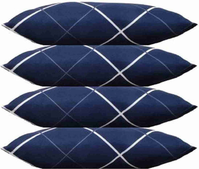Almighty Microfibre Chair Pad Pack of 4 Stripes Luxury(White Line)
