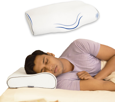 pillow tree Memory Foam Cervical Pack of 1 Solid(White)