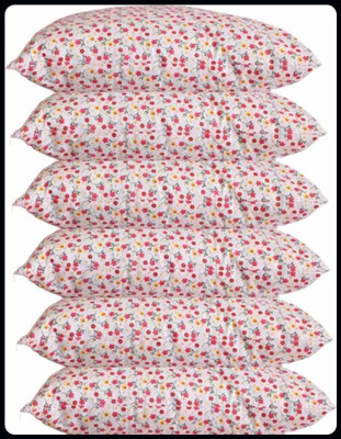 Urmila Creation Sleeping Pillow Set Of 6 Microfibre Floral Sleeping Pillow Pack of 6(Multicolor)