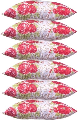 KVASTRA Polyester Fibre Stripes Sleeping Pillow Pack of 6(Multicolour ox17)
