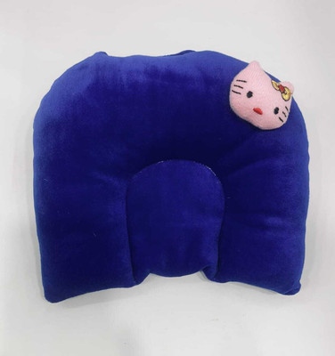 Trivika Fashions Mustard Seeds Baby Pillow Pack of 1 Solid(Blue)