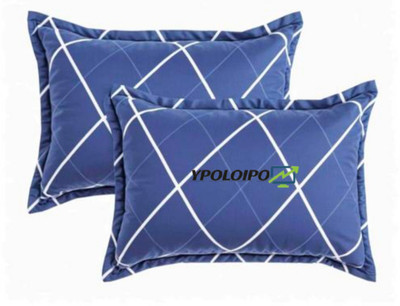 YPOLOIPO LUXURY Polyester Fibre Solid Sleeping Pillow Pack of 2(Blue)