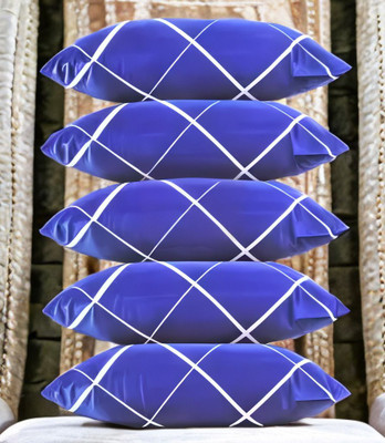 Urmila Creation Microfibre Sleeping Pillow Pack of 5 Solid LUXURY(Blue)