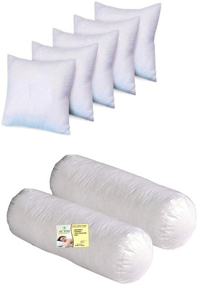 ACTOS Microfibre Solid Bolster Pack of 7(White3)