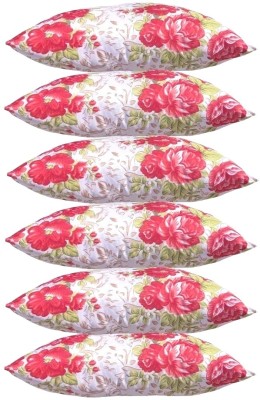 KVASTRA Polyester Fibre Stripes Sleeping Pillow Pack of 6(Multicolour ox358)