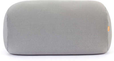 OrkaSleep Round Bolster Bed Pillow | Soft & Fluffy for Neck & Back Support 30x16 CM Microbeads Solid Sleeping Pillow Pack of 1(Grey Pack of 1)