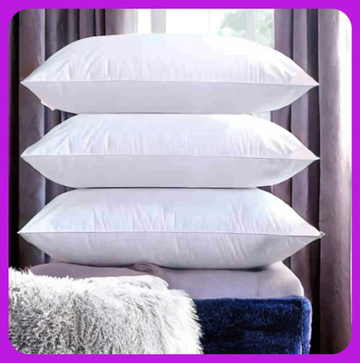 Urmila Creation Microfibre Sleeping Pillow Pack of 3 Solid LUXURY(White)