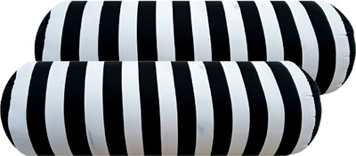 Changers Microfibre Bolster Pack of 2 Stripes(White)