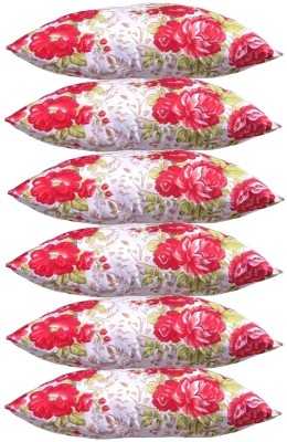 KVASTRA Polyester Fibre Stripes Sleeping Pillow Pack of 6(Multicolour ox761)