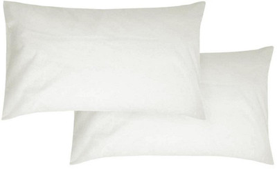 JDX Polyester Fibre Solid Sleeping Pillow Pack of 2(White)