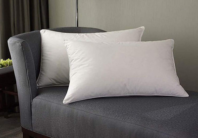 fulffystyl Microfibre Solid Sleeping Pillow Pack of 2(White)