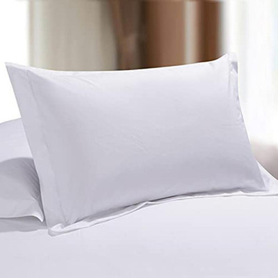 ROYALREOX Microfibre Solid Sleeping Pillow Pack of 1(White)