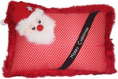 Tickles Polyester Fibre Solid Cushion Pack of 1(Red)