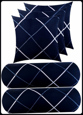 RUSHABH ENTERPRISE LUXURY Polyester Fibre Abstract Sleeping Pillow Pack of 1(Blue)