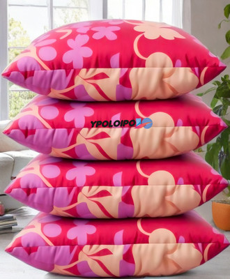 YPOLOIPO Microfibre Sleeping Pillow Pack of 4 Abstract LUXURY(Pink)