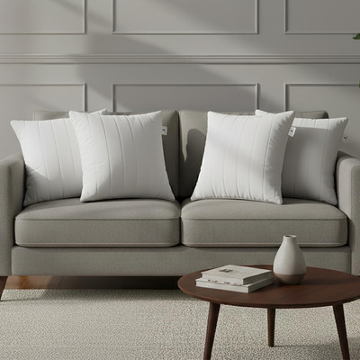 Sleepstore Foam Cushion Pack of 4 Solid(White)