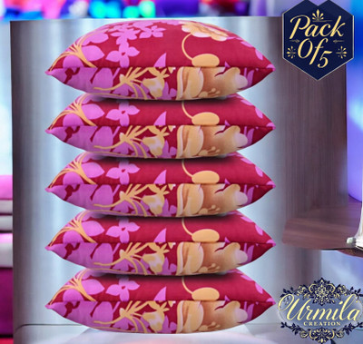 Urmila Creation Cotton Sleeping Pillow Pack of 5 Floral Luxury(Multicolor)