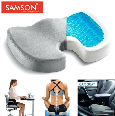 SAMSON Orthopaedic Memory Foam Solid Orthopaedic Pillow Pack of 1(Grey)