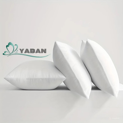 YABAN ULTRA SOFT LUXURY Microfibre Abstract, Solid Sleeping Pillow Pack of 3(White)