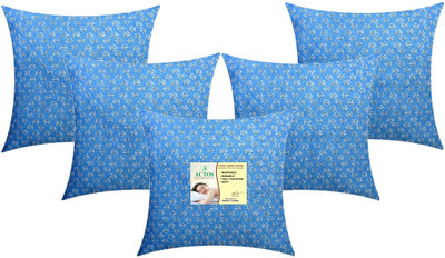 ACTOS Microfibre Floral Cushion Pack of 5(Light Blue)