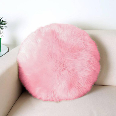 Cozyert Microfibre Solid Cushion Pack of 1(Pink)