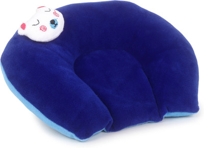 Ducudu Velvet Mustard Seeds Toons & Characters Mustard Seeds Solid Baby Pillow Pack of 1(Blue)