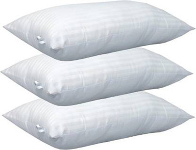 ROYALREOX Microfibre Solid Sleeping Pillow Pack of 3(White)