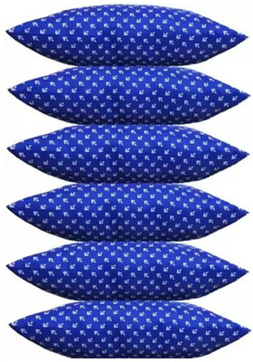 SANJU BROTHER Microfibre Floral Sleeping Pillow Pack of 6(Blue)