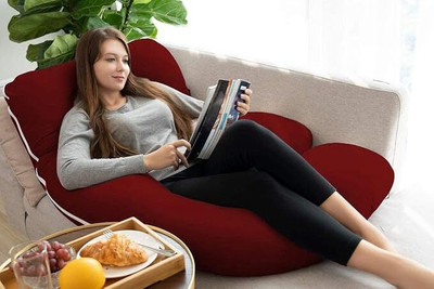 ZOXAB luxury u shape Microfibre, Polyester Fibre Solid Pregnancy Pillow Pack of 1(Maroon)