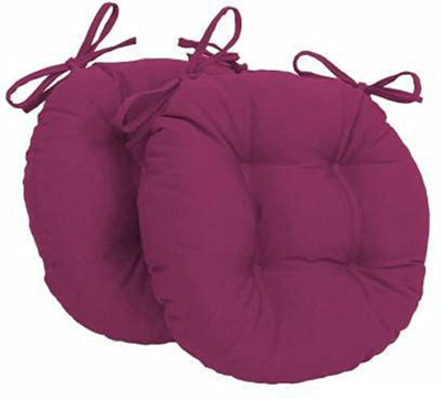 STAR ANGLE Microfibre Solid Cushion Pack of 2(Wine)