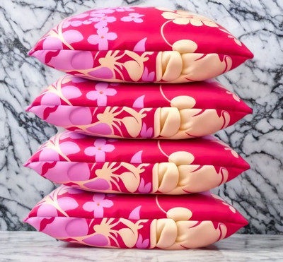 Urmila Creation Cotton Sleeping Pillow Pack of 4 Solid LUXURY(Pink)