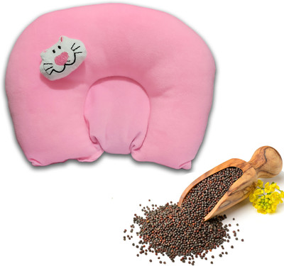 Ducudu Mustard Seeds Toons & Characters Baby Pillow Pack of 1(Light-Pink)