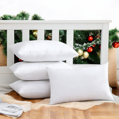 Cozy Palace Memory Foam Solid Sleeping Pillow Pack of 4(White)