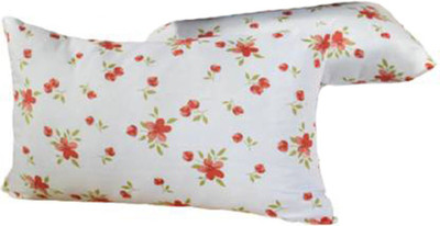 brightjex Microfibre Solid Sleeping Pillow Pack of 2(Orange Flowers)