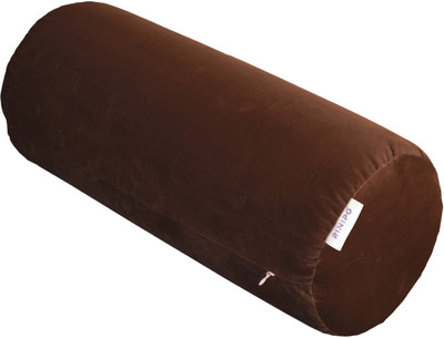 RINIPO Velvet Memory Foam Solid Bolster Pack of 1(Brown)