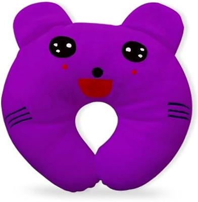 Little Star Polyester Fibre Baby Pillow Pack of 1 Animals(Purple)