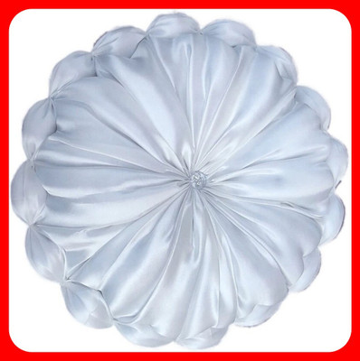 GTX Microfibre Solid Floor Cushion Pack of 1(White)