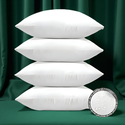 GAGO Luxury Memory Foam Solid Sleeping Pillow Pack of 4(White)