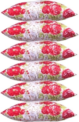 KVASTRA Polyester Fibre Stripes Sleeping Pillow Pack of 6(Multicolour ox187)