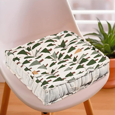 HOMESTIC by Kuber Industries Microfibre Abstract Chair Pad Pack of 1(Green)