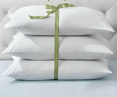 Urmila Creation LUXURY Polyester Fibre Abstract Sleeping Pillow Pack of 3(White)