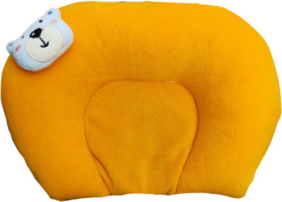 Ducudu Mustard Seeds, Polyester Fibre Solid Baby Pillow Pack of 1(Yellow)