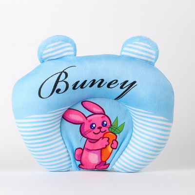 snugnibble Mustard Seeds Baby Pillow Pack of 1 Animals Bunny Dreams Soft Baby Pillow | Cute Cartoon Head Support Cushion for Kids(Multicolor)