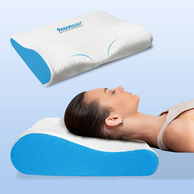 Paramount Memory Foam Solid Orthopaedic Pillow Pack of 1(White)