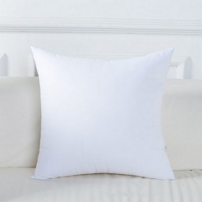 HABBITA Polyester Fibre Solid Cushion Pack of 2(White)
