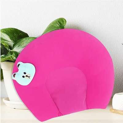 Ducudu U Shape Foam Solid Baby Pillow Pack of 1(Pink)