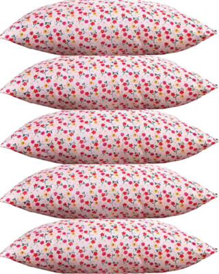 ERANC LUXURY Cotton Solid Sleeping Pillow Pack of 5(Multicolor)