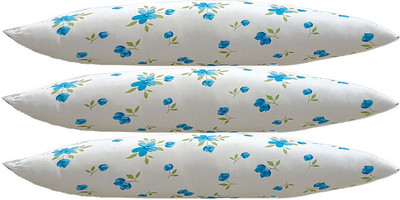 SANJU BROTHER Microfibre Floral Sleeping Pillow Pack of 3(Blue)
