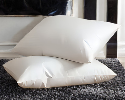 EIRINI Microfibre Sleeping Pillow Pack of 2 Solid LUXURY(White)